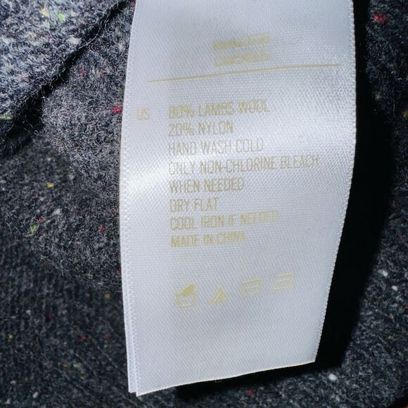 Fossil Woman's Gray Wool Blend Long Sleeve Sweater Large - Picture 5 of 5